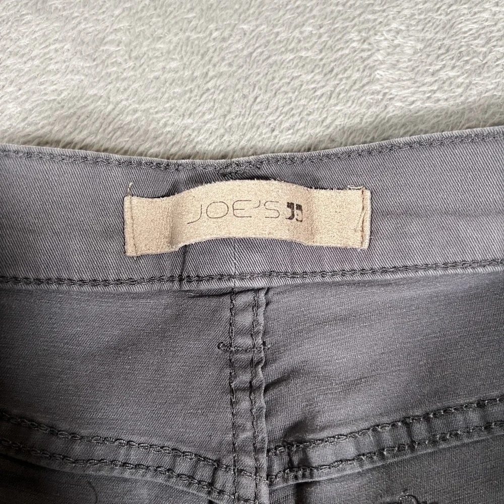 Joes Jeans Mens 34x33 Gray Slim Straight Pants Five Pocket Stretch Classic Style